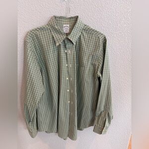 Brooks Brothers Green Plaid Men's Shirt